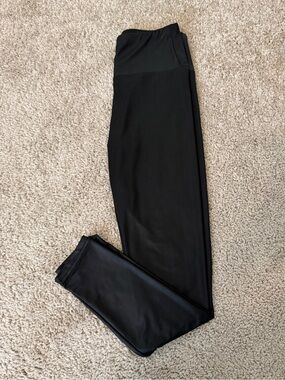 Faux Black Leggings, Small